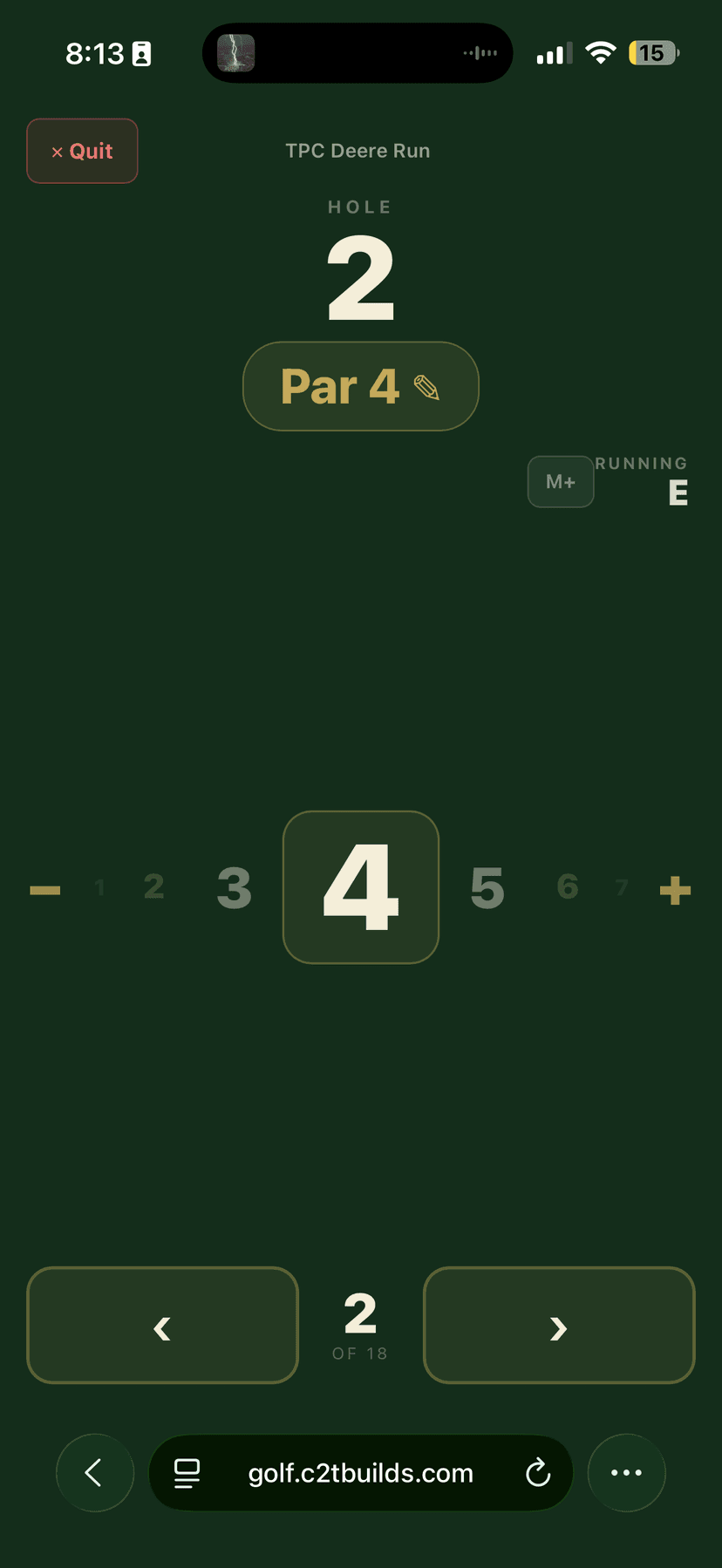 Golf Scorecard – Cricket